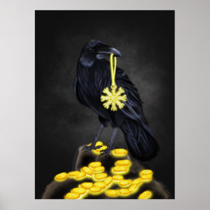 Poster Raven's Rune : Aegishjalmur Magic sur la pierre no