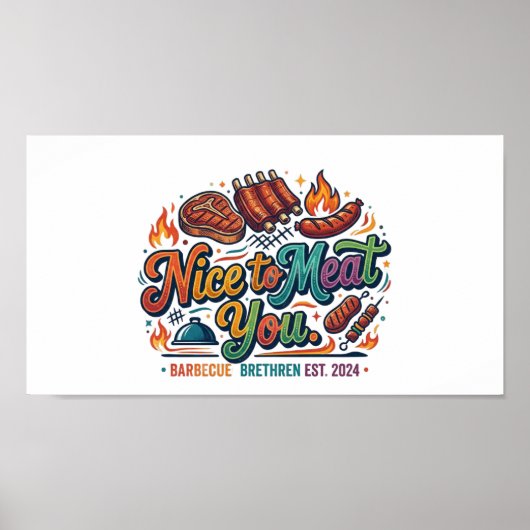 Poster Ravi de vous rencontrer – T-Shirt drôle de jeu de  (Devant)