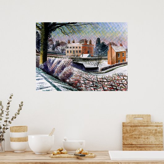 Poster Ravilier - Vicarage en hiver, (Cuisine)