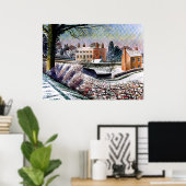 Poster Ravilier - Vicarage en hiver, (Bureau à domicile)