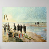Poster Ravilious - Travail dangereux à marée basse, (Devant)