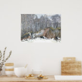 Poster Ravin neigeux (Cuisine)