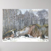 Poster Ravin neigeux (Devant)