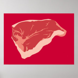 Poster Raw Meat Print