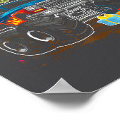 Poster Rawr I'm 4 4th Birthday T Rex Dinosaur Funny Party (Coin)