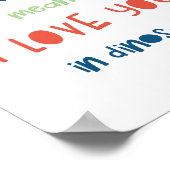 Poster Rawr signifie je t'aime en dinosaure (Coin)