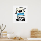 Poster Rawr Sugar Funny Food Pun (Cuisine)