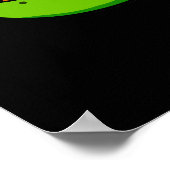 Poster Rawrk Et Roll Funny Rocker Dinosaur Pun Dark BG (Coin)