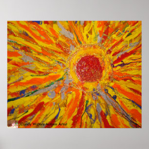 Poster "Ray of Hope" de Candy Waters Artiste de l'autisme