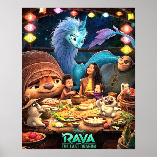 Poster Raya en de laatste draak esthetisch (Voorkant)