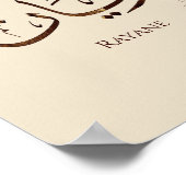 Poster Rayane - Calligraphie arabe traditionnelle Thuluth (Coin)