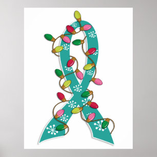 Poster Rayon de Noël du cancer de l'ovaire