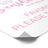 Poster Rayon de soleil Signe de faveur (Coin)