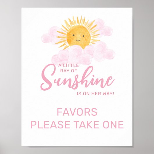 Poster Rayon de soleil Signe de faveur (Devant)