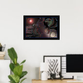 Poster Rayon d'explosion. (Bureau à domicile)