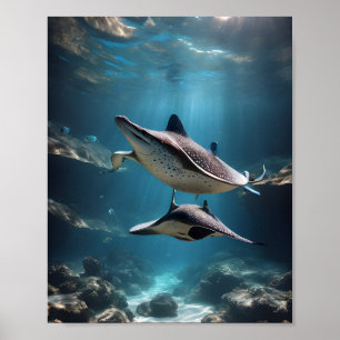 Poster Rayon gracieux : Sérénité sous-marine