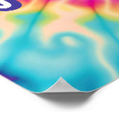 Poster Rayon Positivité Super Cravate-Dye Inspirationnel (Coin)