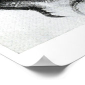 Poster Rayon vintage de tortue (Coin)