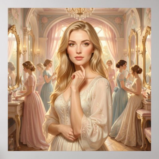 Poster Rayonnement Blond : Un Conte Vintage (Devant)