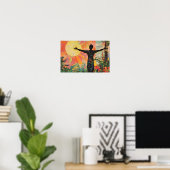 Poster Rayonnement de louange (Bureau à domicile)