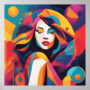 Poster Rayonnement Éthéré : Une Symphonie de Couleurs