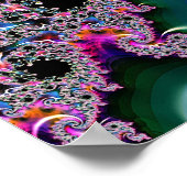 Poster Rayonnement fractal (Coin)