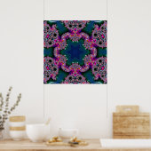 Poster Rayonnement fractal (Cuisine)