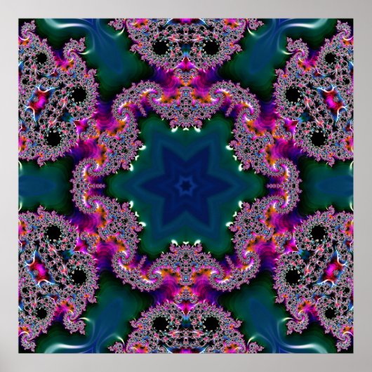Poster Rayonnement fractal (Devant)