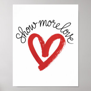 Poster Rayonner d'amour Montrer plus d'amour Autocollant