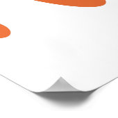 Poster Rayonner de positivité Fleur rétro Smiley (Coin)