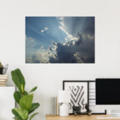 Poster Rayons de Dieu majestueux (Bureau à domicile)