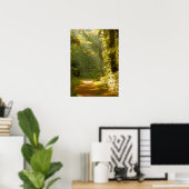 Poster Rayons de lumière dans la forêt (Bureau à domicile)