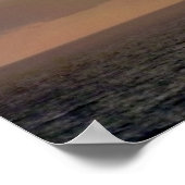 Poster Rayons de soleil levant sur l'océan II (Coin)