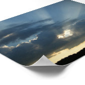 Poster Rayons de soleil passant par les nuages (Coin)