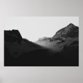 Poster Rayons de soleil sur les montagnes (Devant)