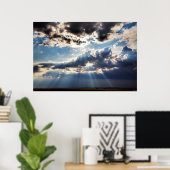Poster Rayons de soleil venant d'en haut (Bureau à domicile)
