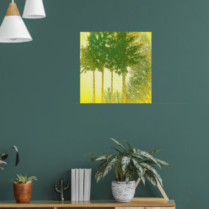 Poster Rayons d'espoir 3 arbres Imprimer
