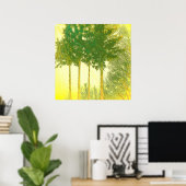Poster Rayons d'espoir 3 arbres imprimés (Bureau à domicile)