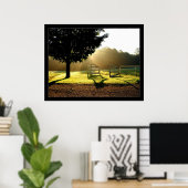 Poster Rayons lumineux 2 (Bureau à domicile)