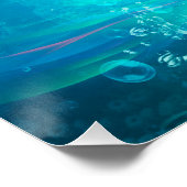 Poster Rayons manta de natation (Coin)