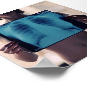 Poster rayons X de la poitrine pour filles (Coin)