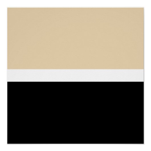 Poster Rayure Abstraite Beige Noir (Devant)