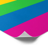 Poster Rayures arc-en-ciel (Coin)