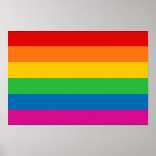 Poster Rayures arc-en-ciel (Devant)