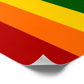 Poster Rayures arc-en-ciel (Coin)
