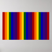 Poster Rayures arc-en-ciel (Devant)