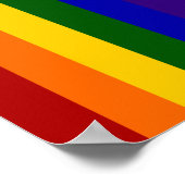 Poster Rayures arc-en-ciel (Coin)