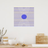 Poster rayures art abstrait moderne (Cuisine)
