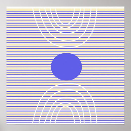 Poster rayures art abstrait moderne (Devant)