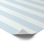 Poster Rayures bleu clair (Coin)